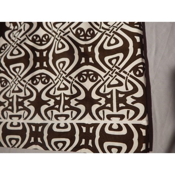 Ann Taylor  Size 8P Brown/White Geometric Print Skirt - Picture 6 of 7